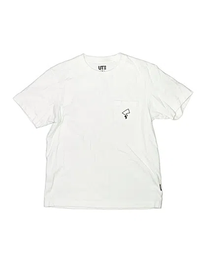 Pre-owned Ut For Uniqlo Kids' Short Sleeve T-shirt In White