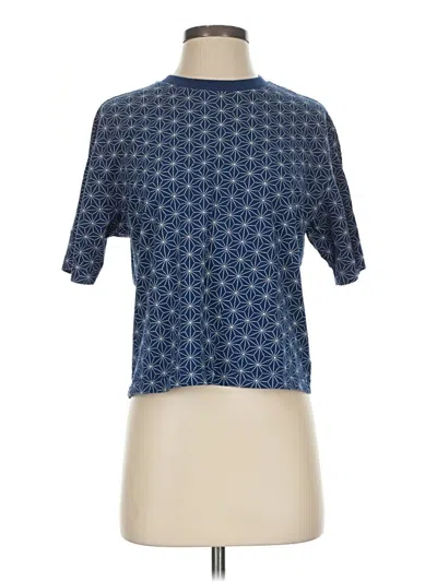 Pre-owned Ut For Uniqlo Short Sleeve Turtleneck In Blue