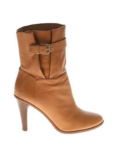 Pre-owned Uterque Boots In Brown