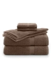 Utica Essentials 6-piece Cotton Bath Towel Set In Demitasse