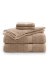 Utica Essentials 6-piece Cotton Bath Towel Set In Linen