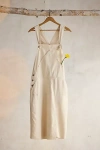 Utility Canvas Overall Dress, Natural In Beige