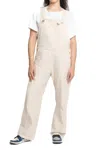UTILITY CANVAS TIE OVERALLS IN NATURAL