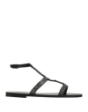 Utopia Woman Sandals Black Size 6 Leather