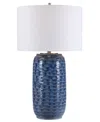 Uttermost 10" Ceramic Sedna Table Lamp In Blue