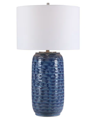 Uttermost 10" Ceramic Sedna Table Lamp In Blue