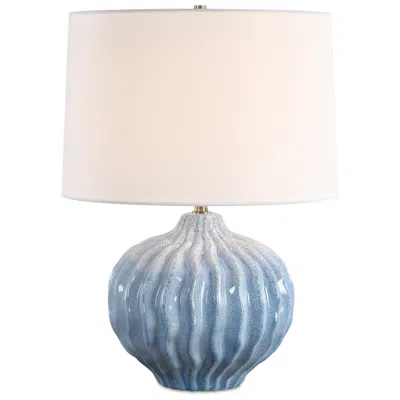 Uttermost 19" High Light Blue Ceramic Table Lamp