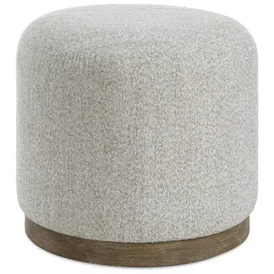 Uttermost 20 1/4" W X 18 1/4" H Warm Brown Upholstered Accent Stool In Gray