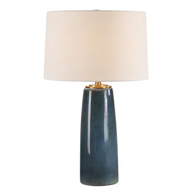 Uttermost 26 1/4" High Submerged Deep Blue Glaze Ceramic Table Lamp