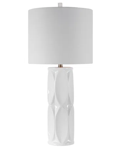 Uttermost 26" Ceramic Sinclair Table Lamp In White