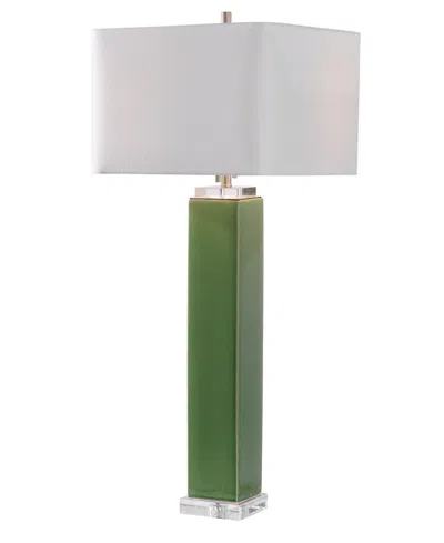 Uttermost 32" Ceramic Aneeza Table Lamp In Green