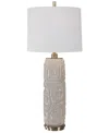 Uttermost 33" Ceramic Zade Table Lamp In Gray