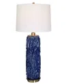 Uttermost 33" Zade Table Lamp, In Blue