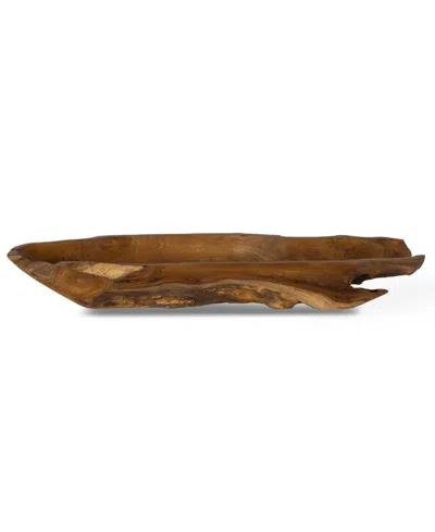 UTTERMOST 4.75" TEAK LEAF BOWL