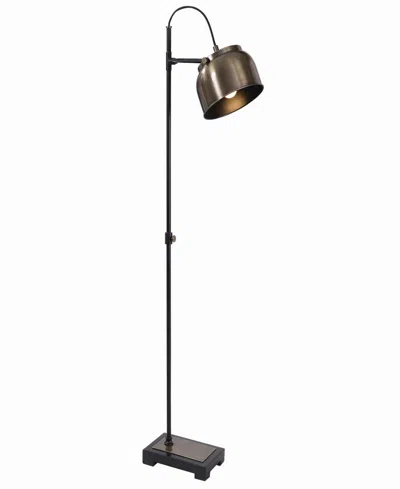 Uttermost 62" Metal Bessemer Industrial Floor Lamp In Black