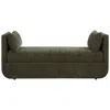 Uttermost Abound 60" Wide Herb Polyester Oversized Bench In Green