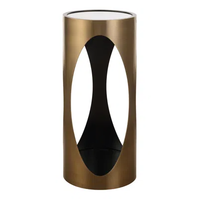 Uttermost Achilles 24" High Brushed Brass Drink Table