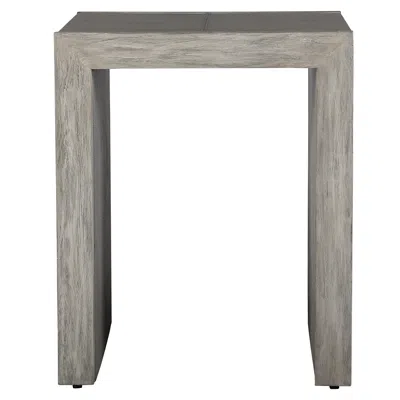 Uttermost Aerina 20" Wide Light Gray Faux Shagreen End Table