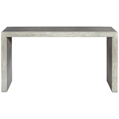 Uttermost Aerina 60"w Gray Faux Shagreen Wood Console Table