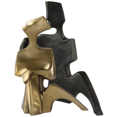 Uttermost Affection Bronze And Gold 2-piece Couple Sculpture Set