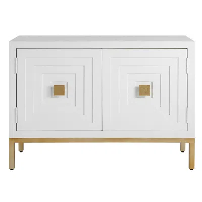 Uttermost Aiken 2 Door White Cabinet