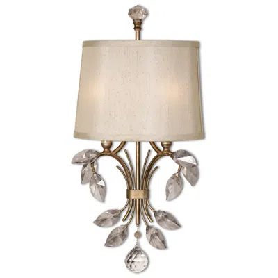 Uttermost Alenya 22" Wide Burnished Gold Wall Sconce