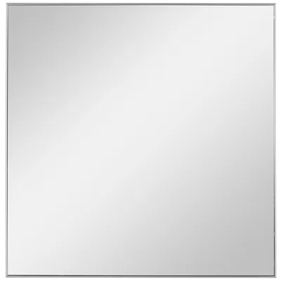 Uttermost Alexo Brushed Silver 28" Square Wall Mirror