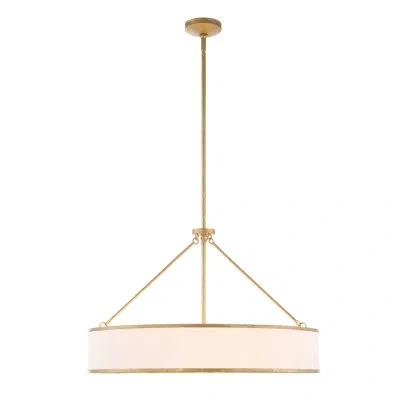 Uttermost Algiers 8 Light Drum Pendant In Gold