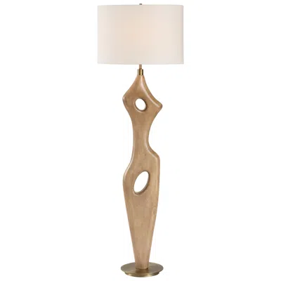 Uttermost Almyra 65 1/4" Wood Floor Lamp