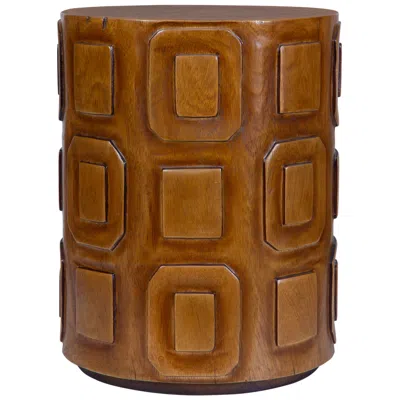 Uttermost Alson 14" Wide Suar Wood Round Accent Table