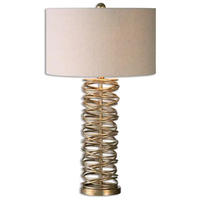 Uttermost Amarey 30" Metal Rings Modern Column Table Lamp