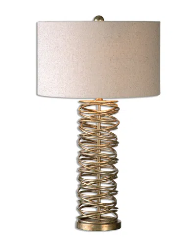 Uttermost Amarey Metal Ring Table Lamp In Gold