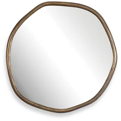 Uttermost Ambrose Indoor-outdoor 39" Cast Aluminum Round Mirror