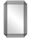 Uttermost Amherst Iron Mirror In Black