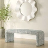 Uttermost Amie Spa Blue Bench In Blue