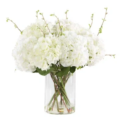 Uttermost Anastasia Hydrangea Centerpiece In White