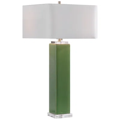 Uttermost Aneeza Tropical Green Glaze Ceramic Table Lamp