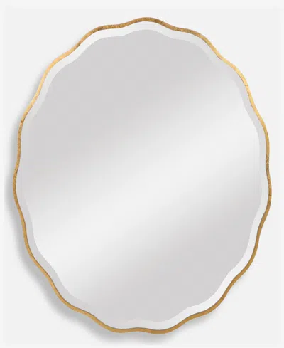 Uttermost Aneta Round Mirror In Gold