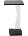 Uttermost Angle Contemporary Accent Table In Black