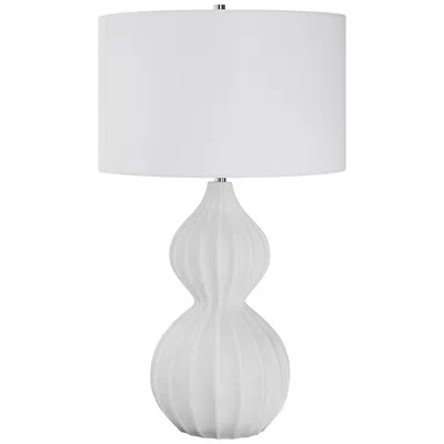 Uttermost Antoinette 27 1/2" High White Marble Gourd Table Lamp