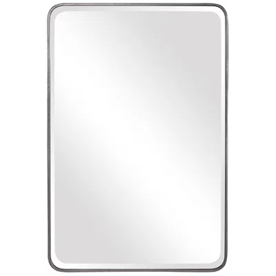 Uttermost Aramis Silver Leaf 24" X 36" Vanity Wall Mirror