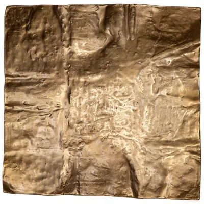 Uttermost Archive 19" Square Brass Metal Wall Art