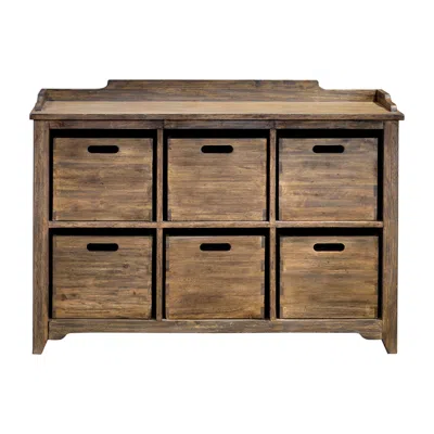 Uttermost Ardusin 48" L X 35" H Driftwood Hobby Cupboard
