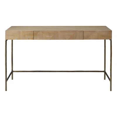 Uttermost Aristotle 52" Wide X 30" High Natural Desk