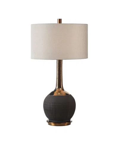Uttermost Arnav 40" Ceramic Table Lamp In Black
