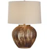 Uttermost Arnold 22 1/2" Rust Brown Ceramic Table Lamp