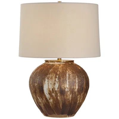 Uttermost Arnold 22 1/2" Rust Brown Ceramic Table Lamp