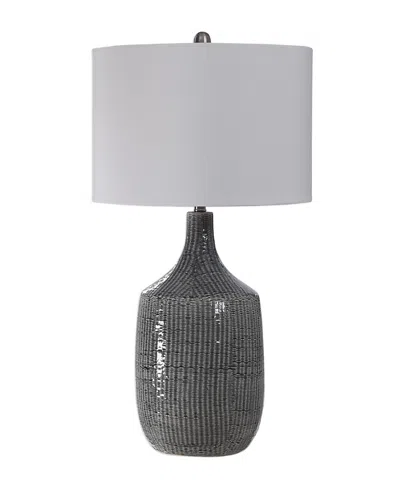 Uttermost Artifact Table Lamp In Gray
