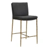 Uttermost Ascend Charcoal Counter Stool In Black