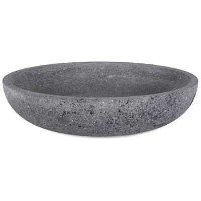 Uttermost Ashen Earth Gray Lava Stone Indoor-outdoor Bowl